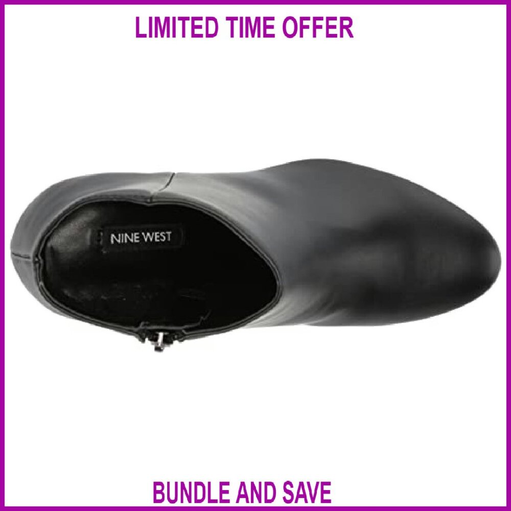 Ankle Booties with Thin Heel Platform Toe Zip Clo… - image 6